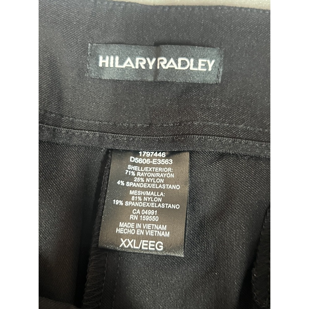 Hilary Radley Women's Black Pull-On‎ Ankle Pants XXL Tummy Control Stretch NWT - Picture 3 of 6